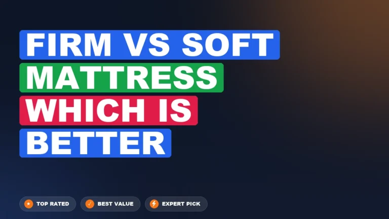 Firm vs Soft Mattress side-by-side comparison