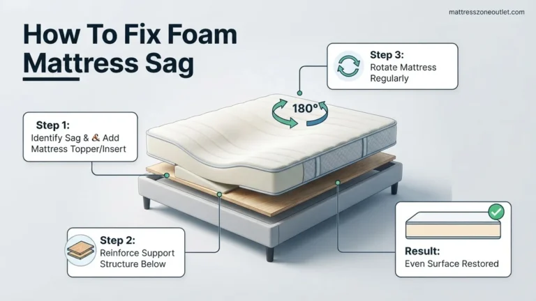 How to Fix Foam Mattress Sag Step-by-Step Guide 2026