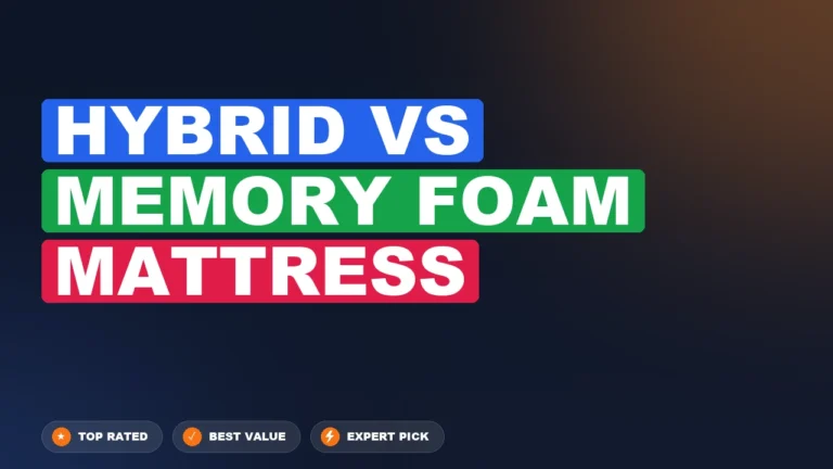 Hybrid vs Memory Foam Mattress side-by-side comparison