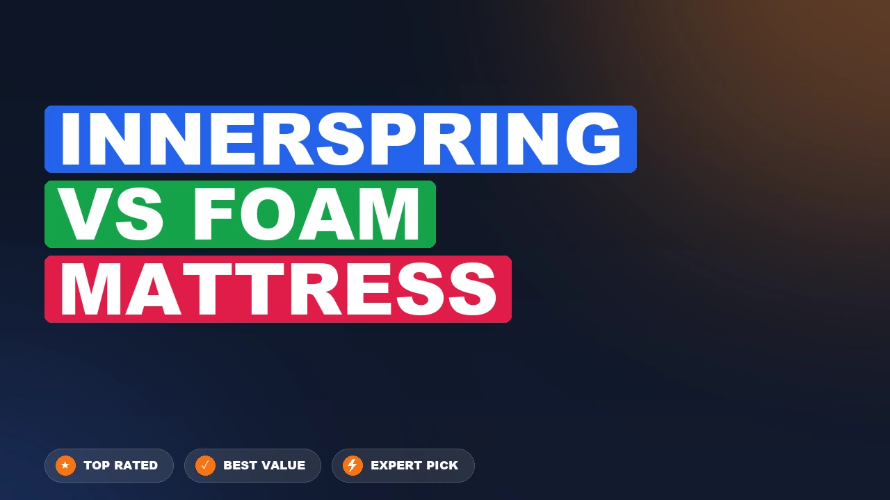 Innerspring vs Foam Mattress side-by-side comparison