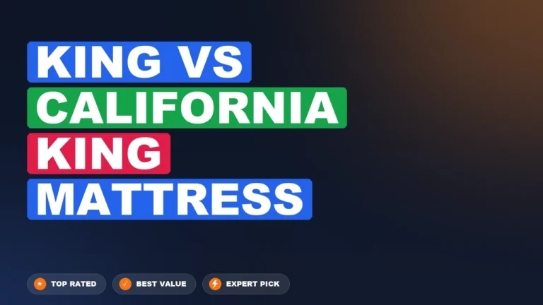 King vs California King Mattress side-by-side comparison