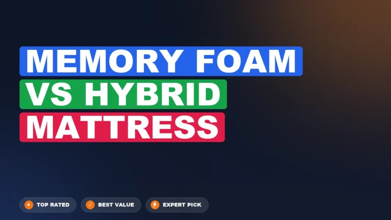 Memory Foam vs Hybrid Mattress side-by-side comparison
